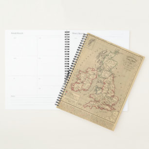 Angleterre, Ecosse, Irlande et Man 1100 a 1280 Planner