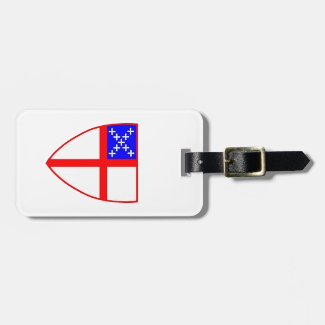 Anglican Shield Luggage Tag (Front Horizontal)