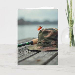 Angling Fathers Day Hat Card