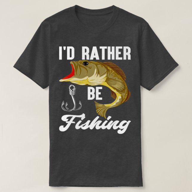 Angling Fish Funny Fisherman Angle Fishing T-Shirt (Design Front)