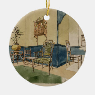 Anglo-Japanese Designs, c.1860 (pen & black ink & Ceramic Tree Decoration