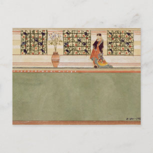 Anglo-Japanese Wall Design, c.1860 (w/c & pencil o Postcard