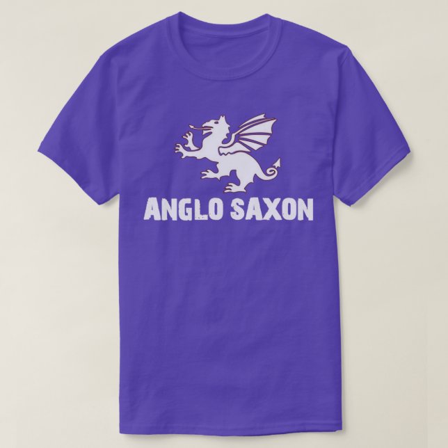 Anglo saxon Black T-Shirt (Design Front)