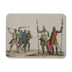 Anglo-Saxon Warriors, plate 14 from 'The History o Magnet