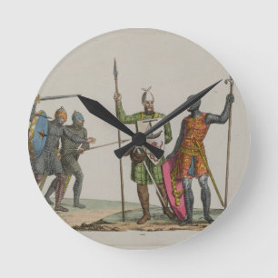 Anglo-Saxon Warriors, plate 14 from 'The History o Round Clock