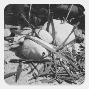 Anglo-Saxon weapons found alongside the Nydam Square Sticker