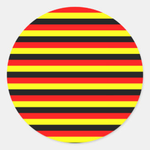 angola belgium uganda flag stripes classic round sticker