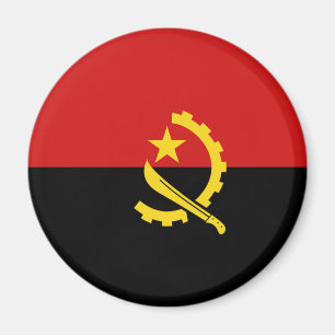 Angola Fisheye Flag Magnet