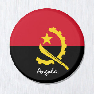 Angola flag & African - travel/sports fans Magnet