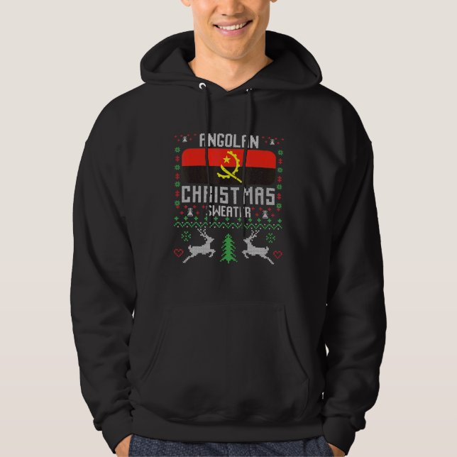 Angola Flag Angolan Christmas Sweater (Front)
