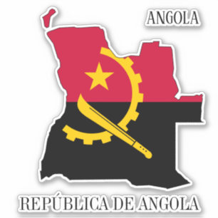 Angola Flag Charming Patriotic Map