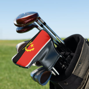 Angola flag golf head cover