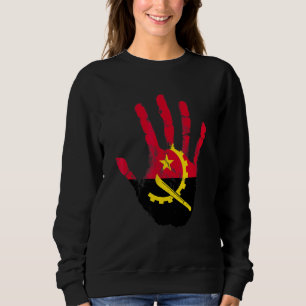 Angola Flag Hand Luanda Angolan Proud Sweatshirt