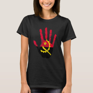 Angola Flag Hand Luanda Angolan Proud T-Shirt
