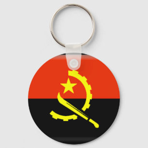 Angola flag key ring