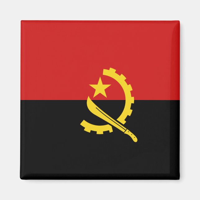 Angola Flag Magnet (Front)