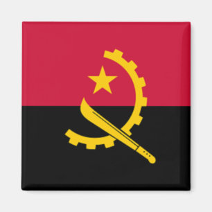 Angola flag magnet