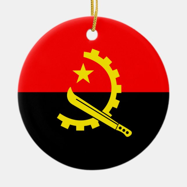 angola flag ornament (Front)