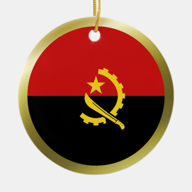 Angola Flag Ornament (Front)