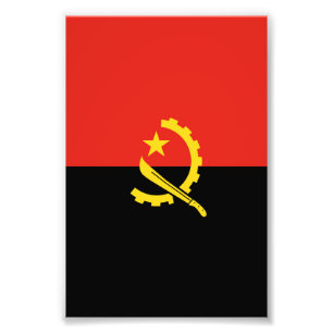 Angola flag photo print