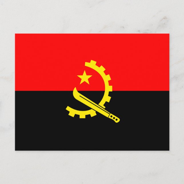 angola flag postcard (Front)