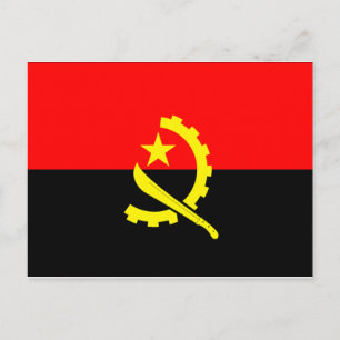 Angola Flag Postcard