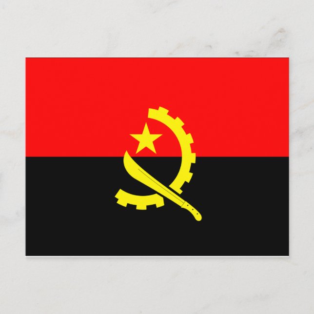 Angola Flag Postcard (Front)
