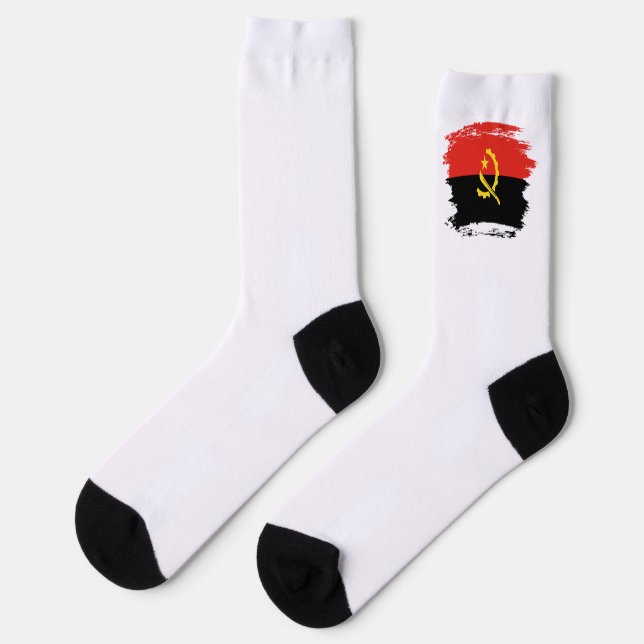 Angola flag socks (Left)