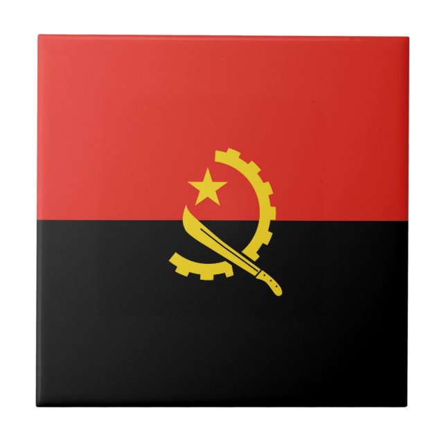 Angola flag tile (Front)