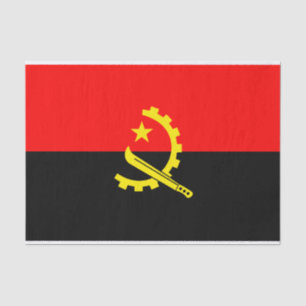 angola flag tissue paper