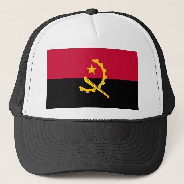 Angola Flag Trucker Hat (Front)