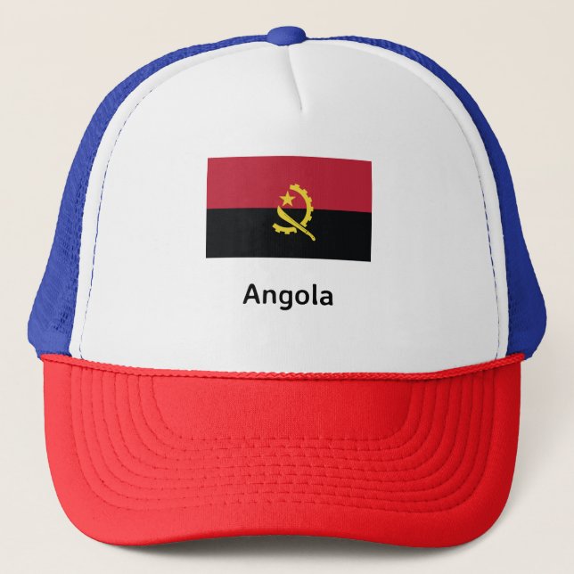 Angola Flag Trucker Hat (Front)