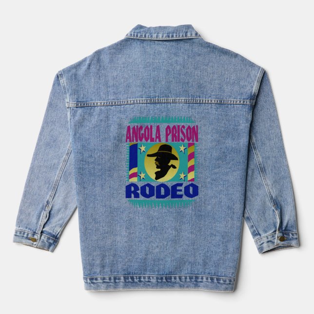 Angola Prison Rodeo Denim Jacket (Back)