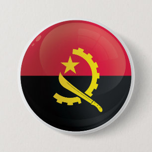 Angola  Round Icon Flag 7.5 Cm Round Badge