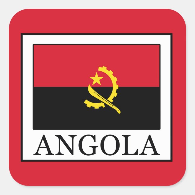 Angola Square Sticker (Front)