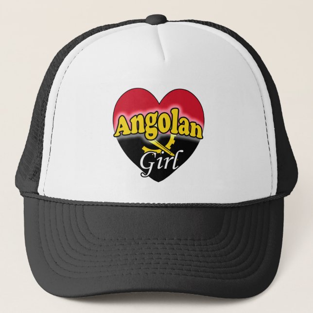 Angolan Girl Trucker Hat (Front)