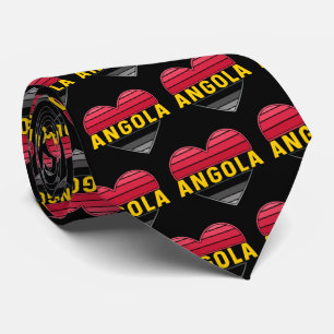 Angolan Heart, I Love Angola Tie