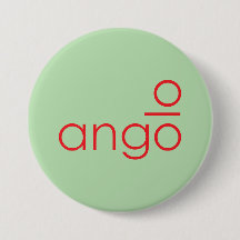 ANGOLO Abstract Buttons–Geometric Text Art Patches