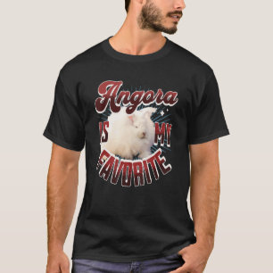 Angora is my favourite Angora Rabbit Handspinning T-Shirt