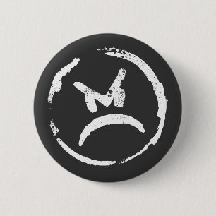 Angry 2 6 cm round badge