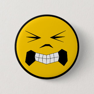 Angry 6 Cm Round Badge