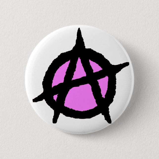 Angry 6 Cm Round Badge (Front)