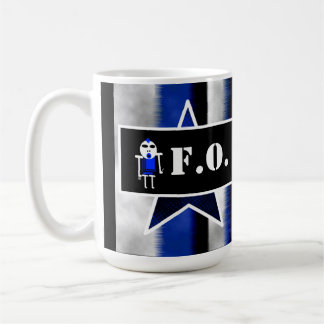 Angry Alien Blue [ SKULLien ] by J.H.T. Coffee Mug