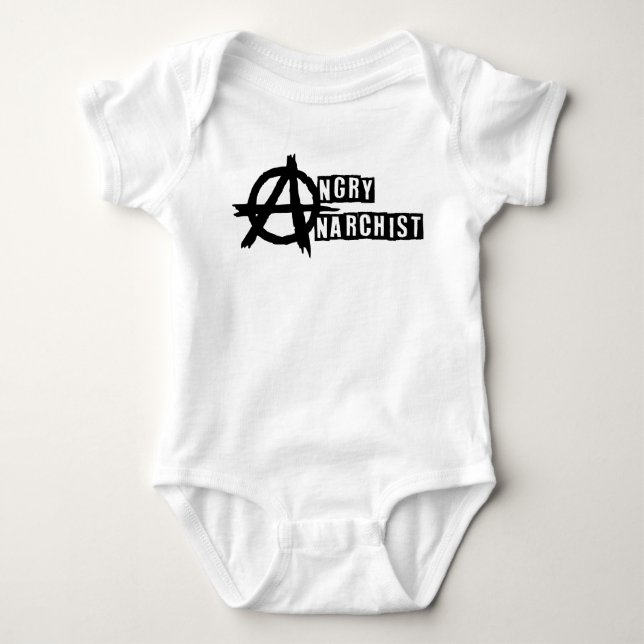 Angry Anarchist (baby) onsie Baby Bodysuit (Front)
