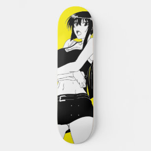 Angry Anime Girl Skateboard Deck