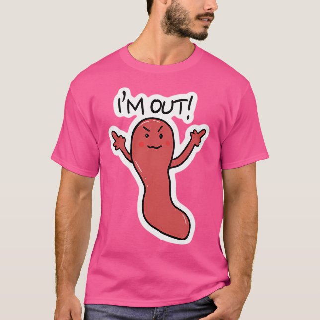 Angry Appendix Im Out Appendectomy T-Shirt (Front)