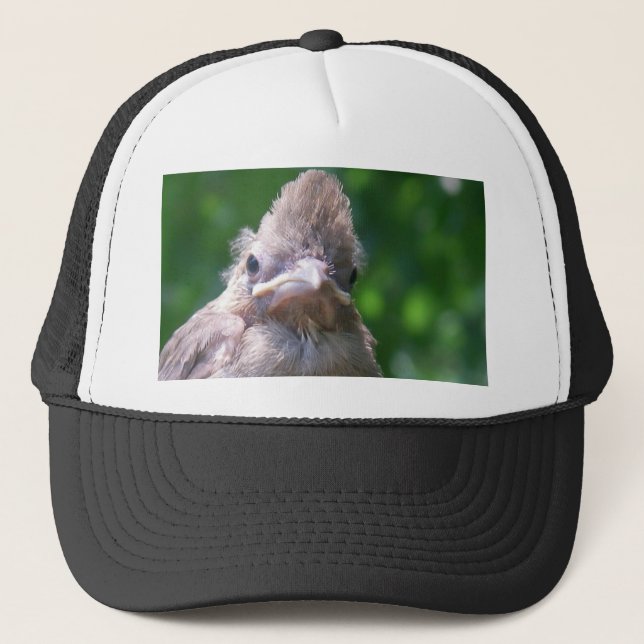 angry baby bird trucker hat (Front)