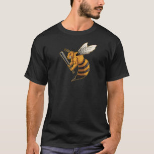 Angry Bee Shirt Vintage Retro Beekeeper Bees