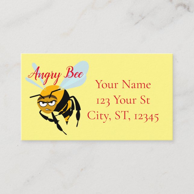 Angry Bee Thunder_Cove Business Card (Front)