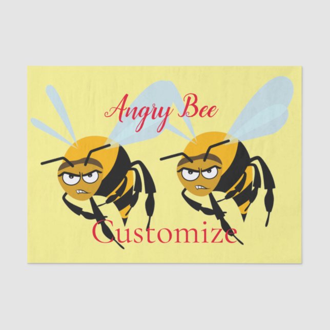 Angry Bee Thunder_Cove Tissue Paper (Front)